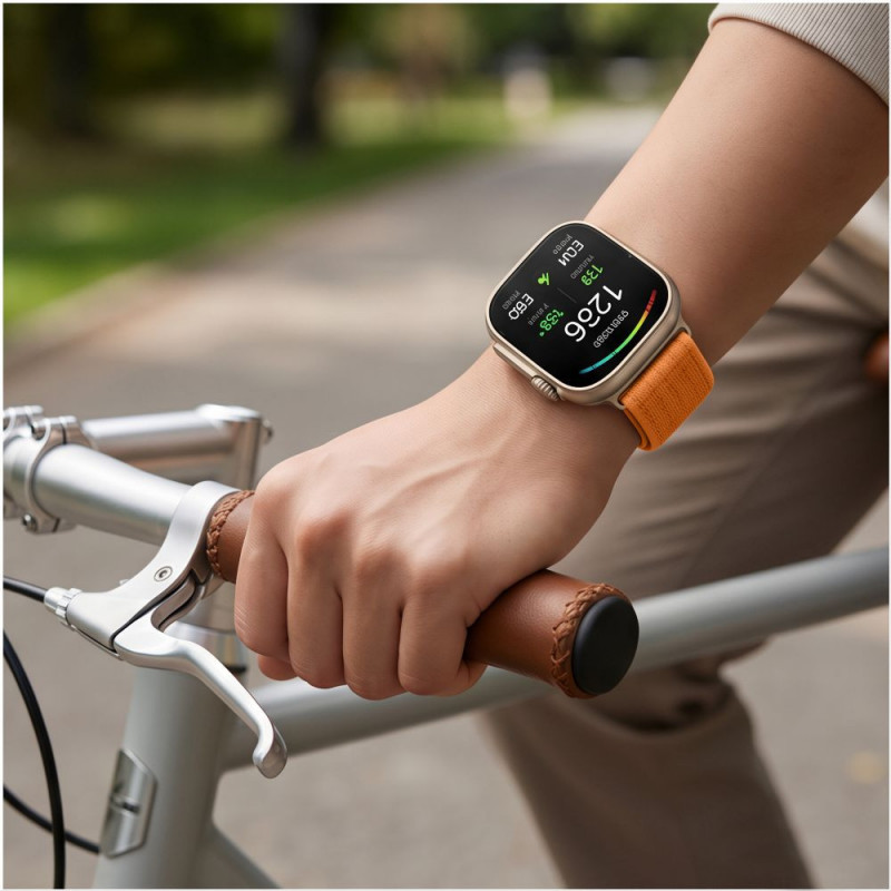 Correa de nailon Tech-Protect para Huawei Watch Fit 3 / 4 / 4 Pro / 5 / 5 Pro, naranja