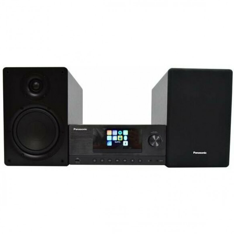 Sistema de audio doméstico micro hi-fi Panasonic SC-PMX112E-K, 180 W, negro