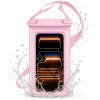 Funda flotante impermeable universal Tech-Protect UWC7 para smartphones de hasta 6,9 pulgadas, rosa