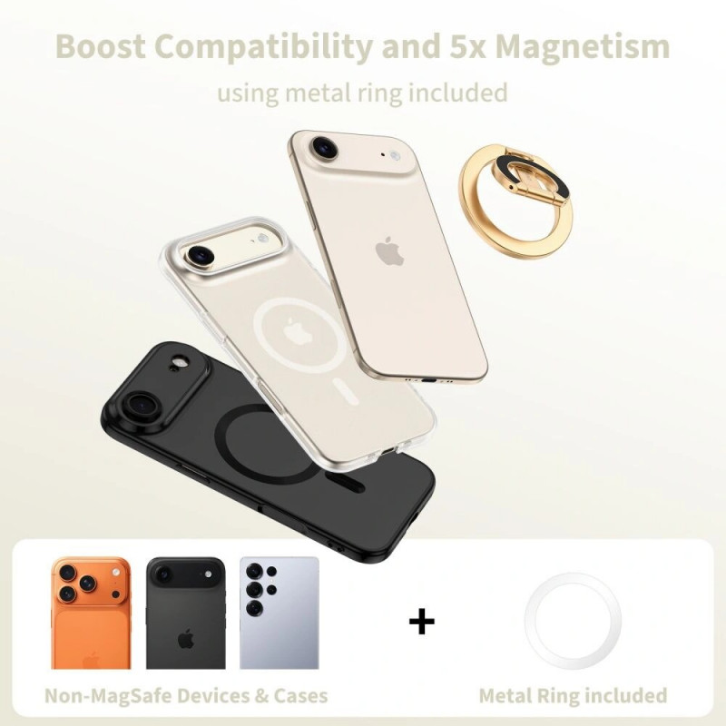 Anillo magnético para teléfono MagSafe Tech-Protect MMR400 Lamano, dorado