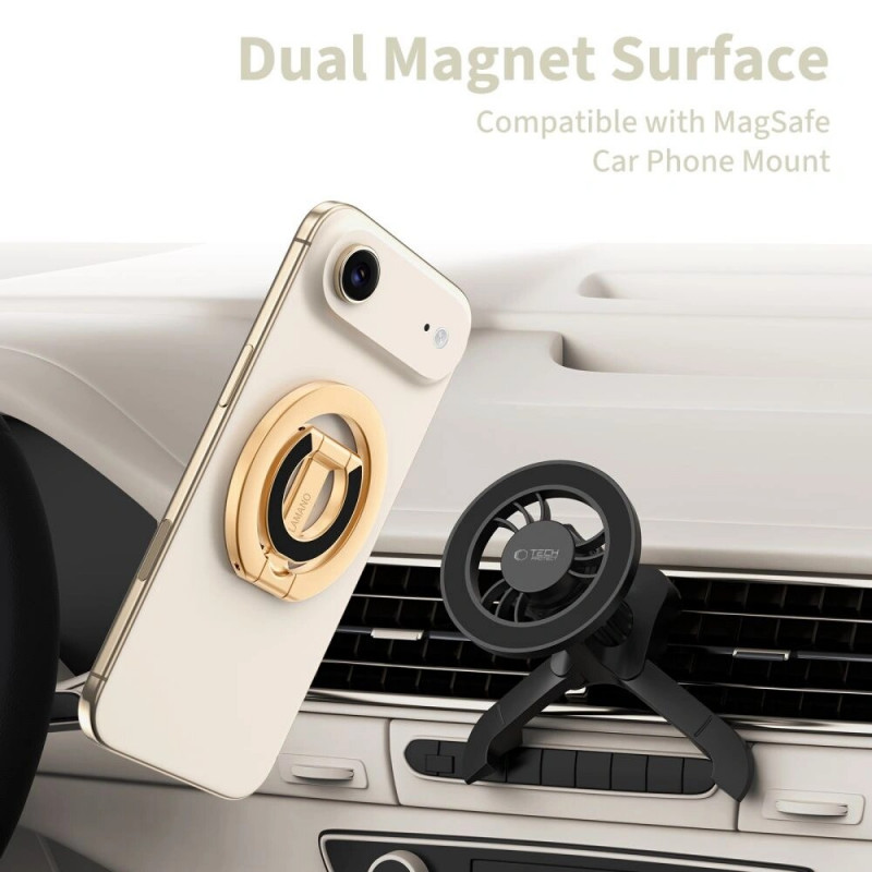 Anillo magnético para teléfono MagSafe Tech-Protect MMR400 Lamano, dorado