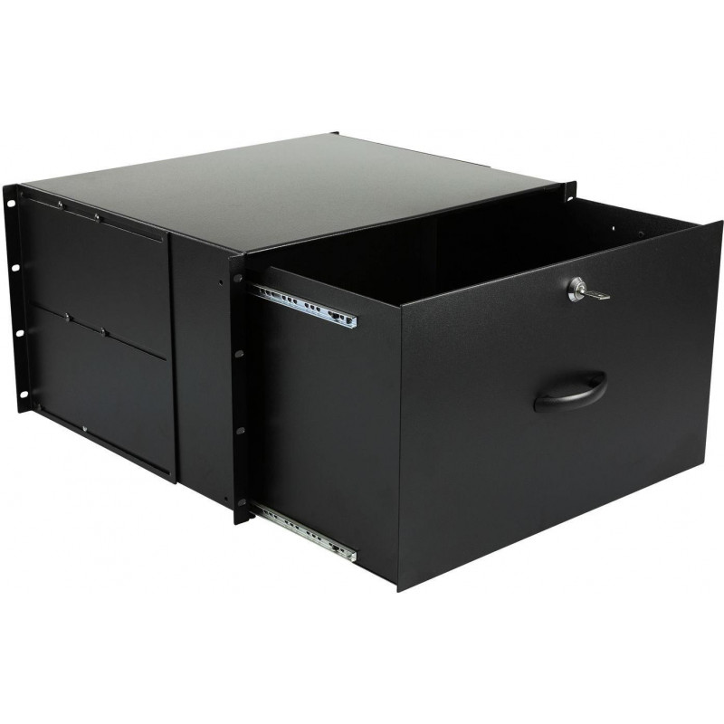 Accesorio de rack Lanview RAD115BL, 6U, 19 pulgadas, ovalado, 482 mm, 50 kg, negro