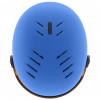 Casco de esquí para niños UVEX Rocket jr. Visor, azul mate