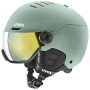 Casco de esquí UVEX Wanted Visor, 58-61 cm (L), verde
