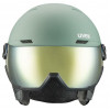 Casco de esquí UVEX Wanted Visor, 58-61 cm (L), verde