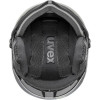 Casco de esquí UVEX Wanted Visor pro V, negro mate