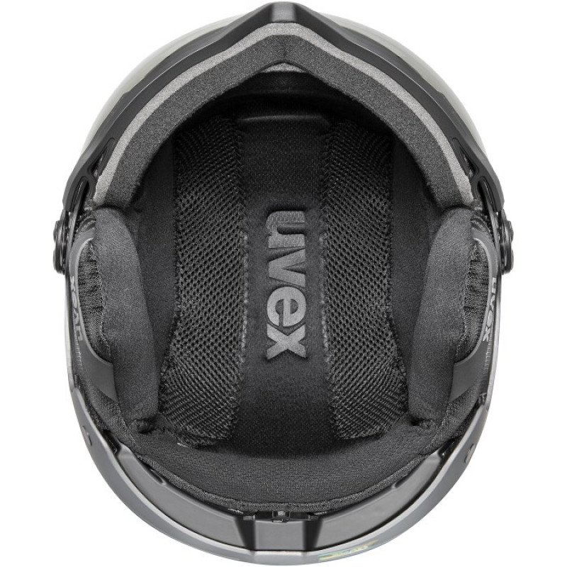 Casco de esquí UVEX Wanted Visor pro V, negro mate
