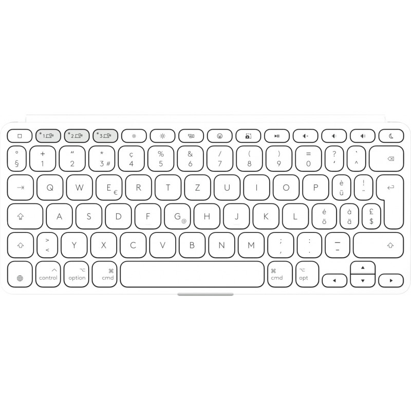 Teclado Logitech Keys-To-Go 2 para iPad (920-013009), gris claro, distribución suiza