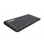 Teclado Bluetooth Logitech Pebble Keys 2 K380s (920-011803), grafito, distribución francesa