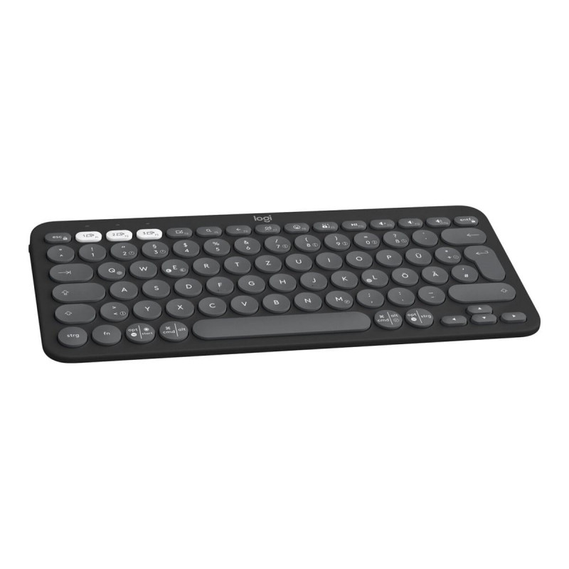 Teclado Bluetooth Logitech Pebble Keys 2 K380s (920-011803), grafito, distribución francesa