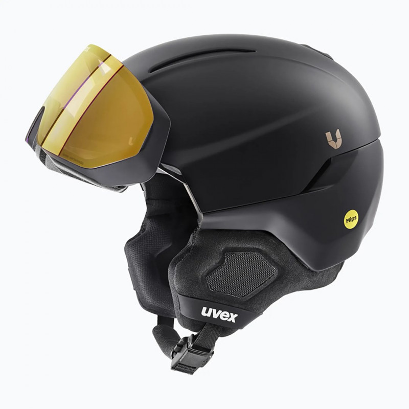Casco de esquí UVEX Ultimate Horizon MIPS, negro mate