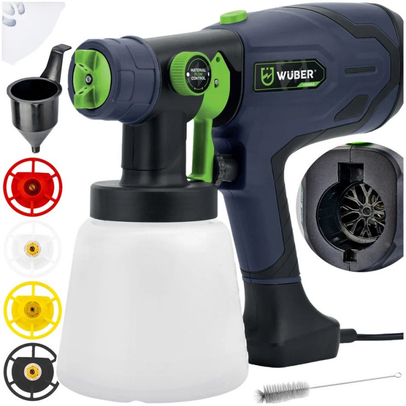 Pistola de pintura eléctrica Wuber W02002, 400 W