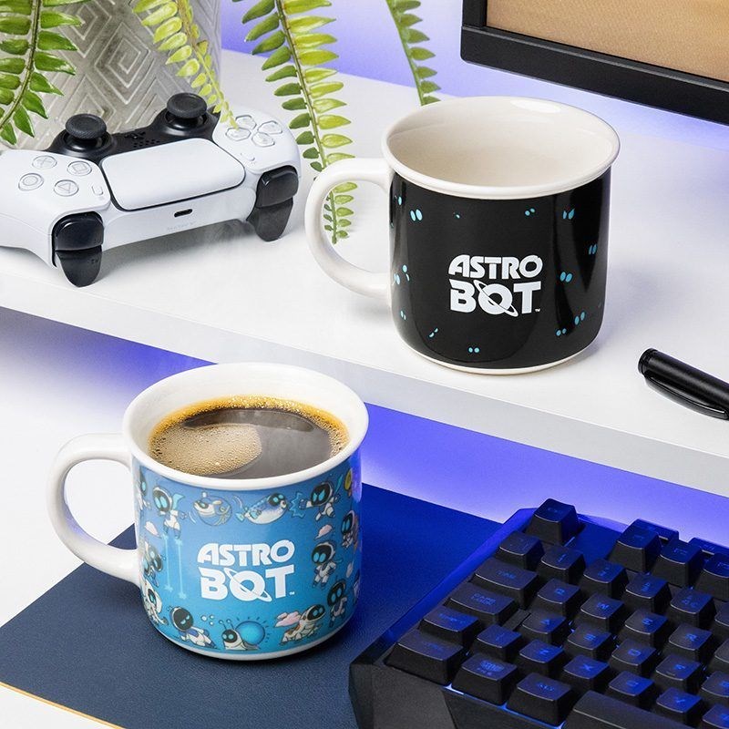Paladone PP15505AB Taza con cambio de calor Astro Bot, azul/blanco (1 ud.)