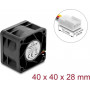 Ventilador axial DC Delock 67650 12 V, 40 x 40 x 28 mm