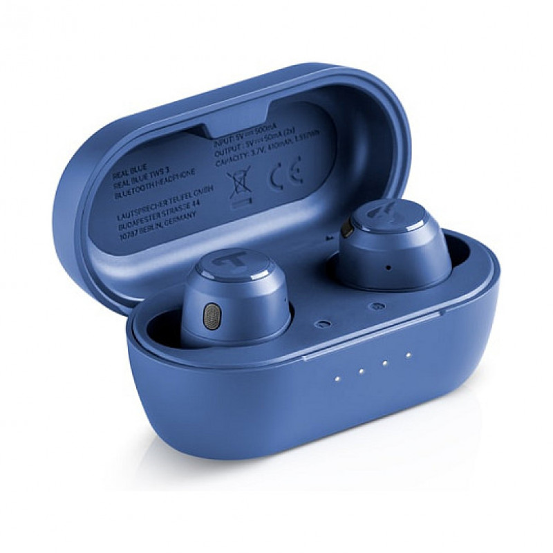 Auriculares Bluetooth inalámbricos de tipo intraural Teufel REAL BLUE TWS 3, azul acero
