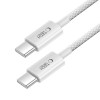Cable USB-C / USB-C Tech-Protect Ultraboost Lite PD60W/3A 200 cm, gris claro