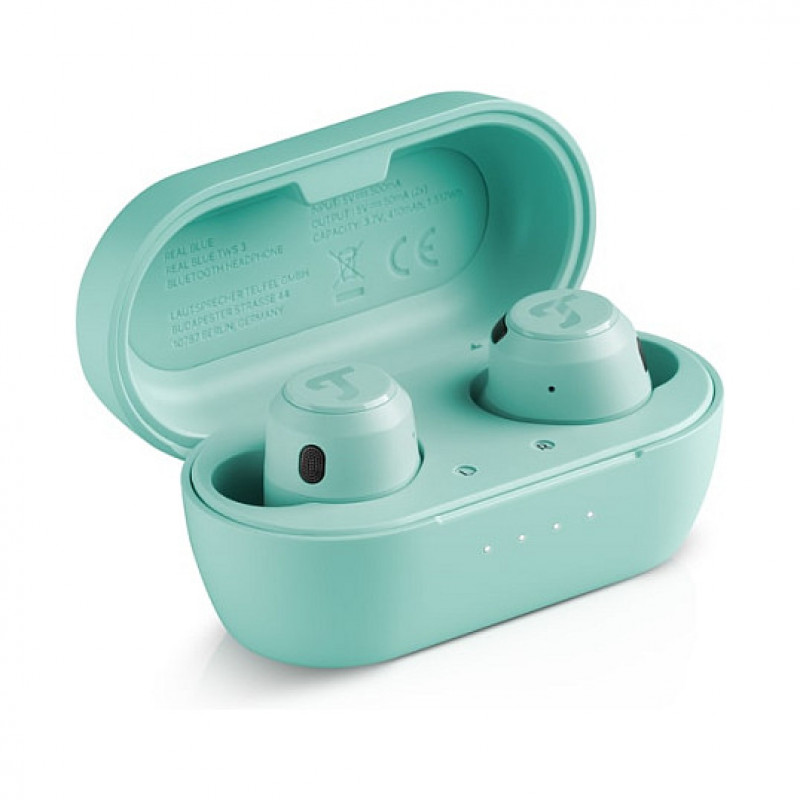 Auriculares Bluetooth inalámbricos de botón Teufel REAL BLUE TWS 3, verde neblina
