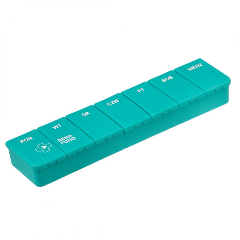 Organizador semanal de pastillas Rehafund RF-354 para 1 toma al día