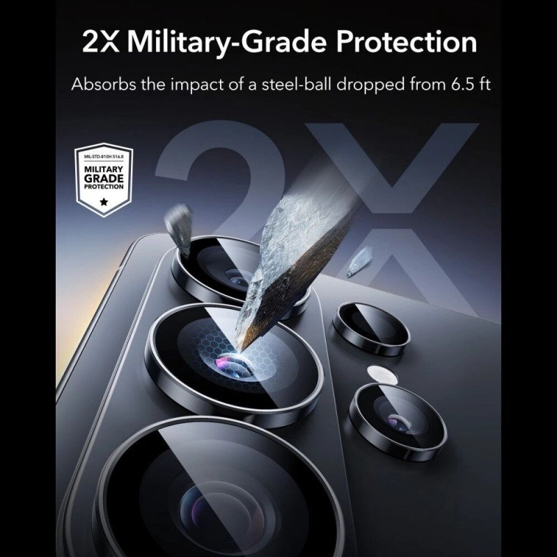 Protector de cámara ESR Armorite para Samsung Galaxy S26 Ultra, negro
