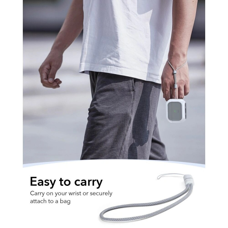Funda ESR Orbit HaloLock MagSafe para Apple AirPods Pro 3, blanca