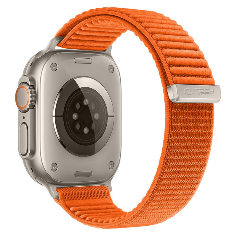 Correa para reloj Tech-Protect Nylonloop Apple Watch 8 / 9 / 10 / 11 / 12 / SE / Ultra 44/45/46/49 mm, naranja