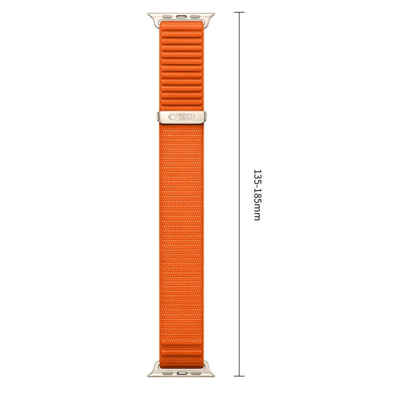 Correa para reloj Tech-Protect Nylonloop Apple Watch 8 / 9 / 10 / 11 / 12 / SE / Ultra 44/45/46/49 mm, naranja