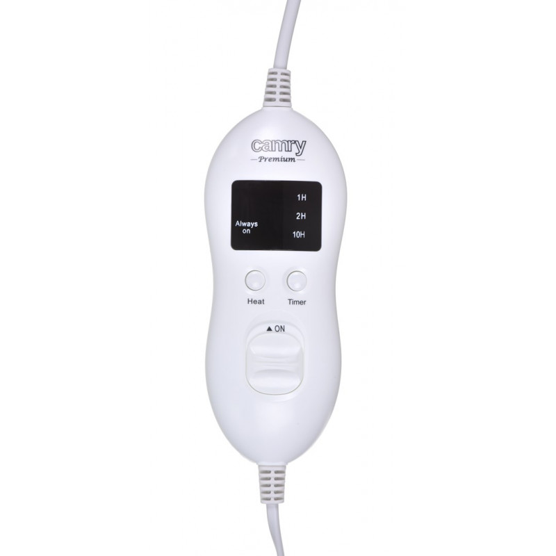 Manta eléctrica Camry CR 7435 con temporizador, 8 niveles de calor, 1 persona, 60 W