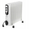 Radiador de aceite Adler AD 7818, 2500 W, 3 niveles de potencia, 13 aletas, blanco