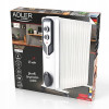 Radiador de aceite Adler AD 7818, 2500 W, 3 niveles de potencia, 13 aletas, blanco