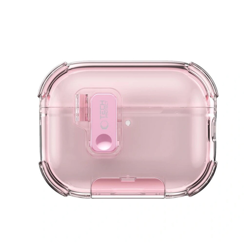 Funda para estuche de carga Tech-Protect Bounce Pro para Apple AirPods Pro 3, rosa