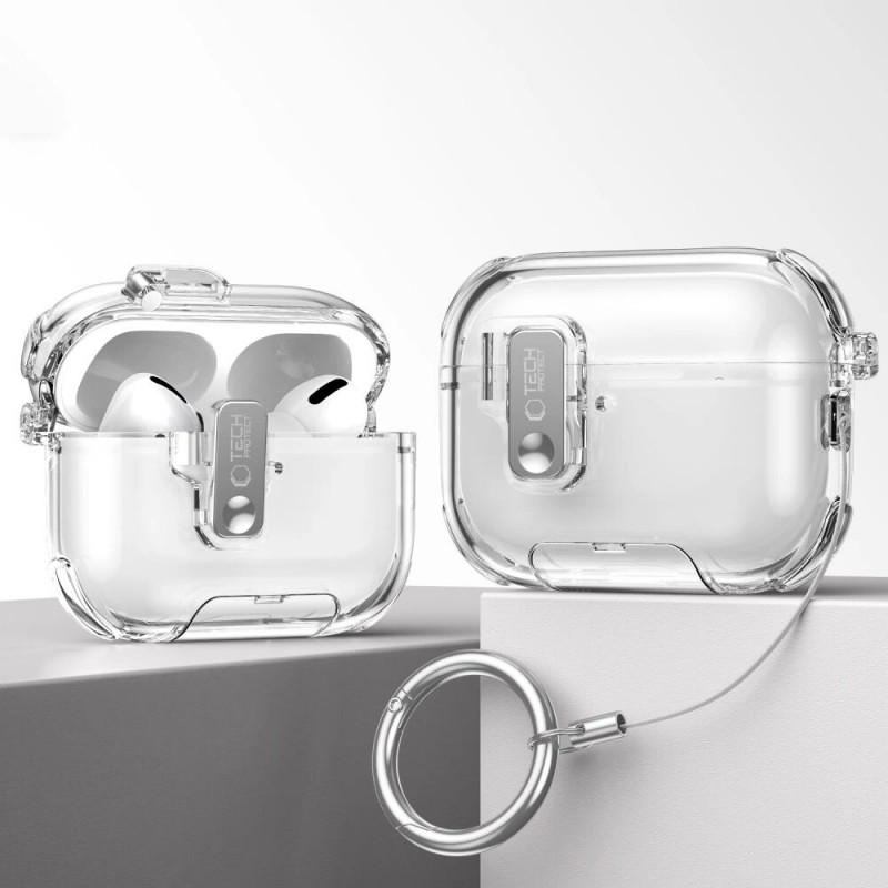 Funda para estuche de carga Tech-Protect Bounce Pro para Apple AirPods Pro 3, rosa