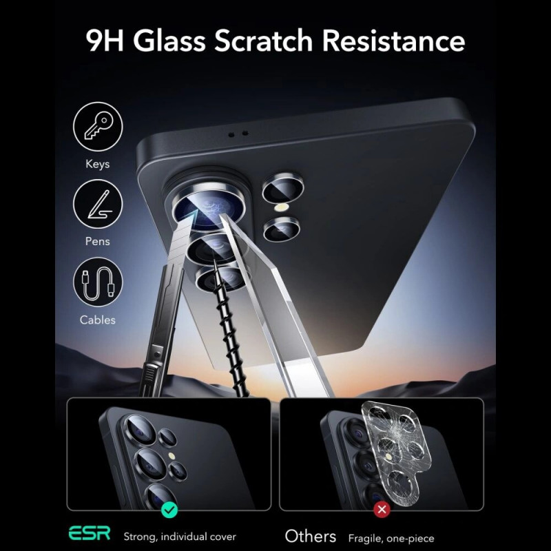 Protector de cámara ESR Armorite para Samsung Galaxy S26 Ultra, transparente
