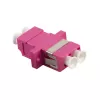 Adaptador de fibra LogiLink FA02LC8 LC Duplex, 12 piezas, con brida, violeta