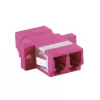 Adaptador de fibra LogiLink FA02LC8 LC Duplex, 12 piezas, con brida, violeta