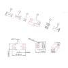 Adaptador de fibra LogiLink FA02LC8 LC Duplex, 12 piezas, con brida, violeta