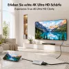 Adaptador USB 3.2 Gen1 Type-C LogiLink CUA0115, C/M a HDMI-A/F, 4K/60 Hz, metal, negro/plateado, 0,15 m