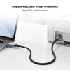 Cable USB 2.0 Type-C Logilink CU0515, C/M a B/M, 480 Mbps, nailon, metal, negro/plateado, 2 m
