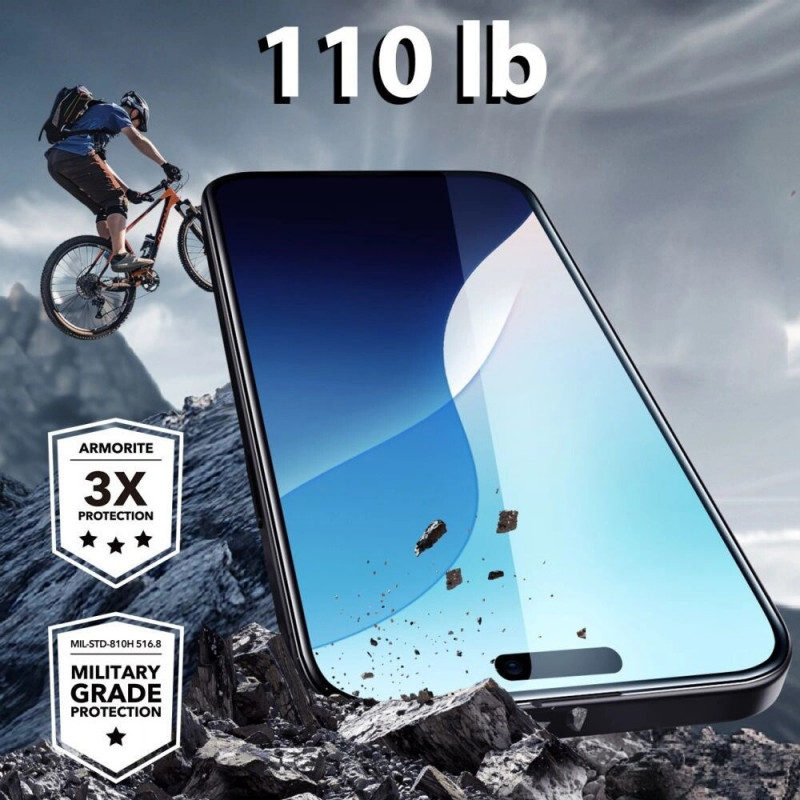 ESR Vidrio templado Armorite para Apple iPhone 16 Pro, transparente (ESR893)