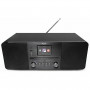 Radio por internet estéreo todo en uno Xoro HMT 620 con reproductor de CD, DAB+, FM, Spotify, Bluetooth, negro (SAT100373)
