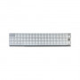 Rejilla frontal IPC Inter-Tech FG-2US, plateada, con cerradura (88887138)