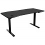 Escritorio gaming Nitro Concepts D16E NC-GP-DK-008, negro carbono, 1600x800, con altura ajustable eléctricamente