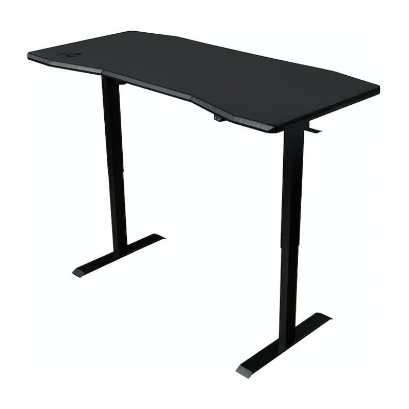 Escritorio gaming Nitro Concepts D16E NC-GP-DK-008, negro carbono, 1600x800, con altura ajustable eléctricamente