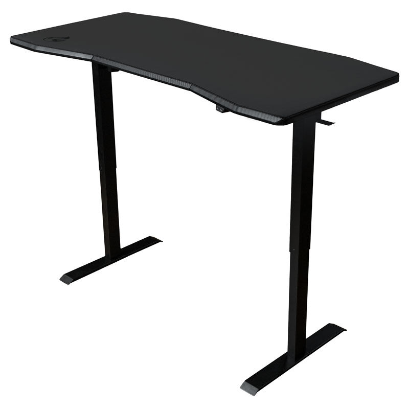 Escritorio gaming Nitro Concepts D16E NC-GP-DK-008, negro carbono, 1600x800, con altura ajustable eléctricamente