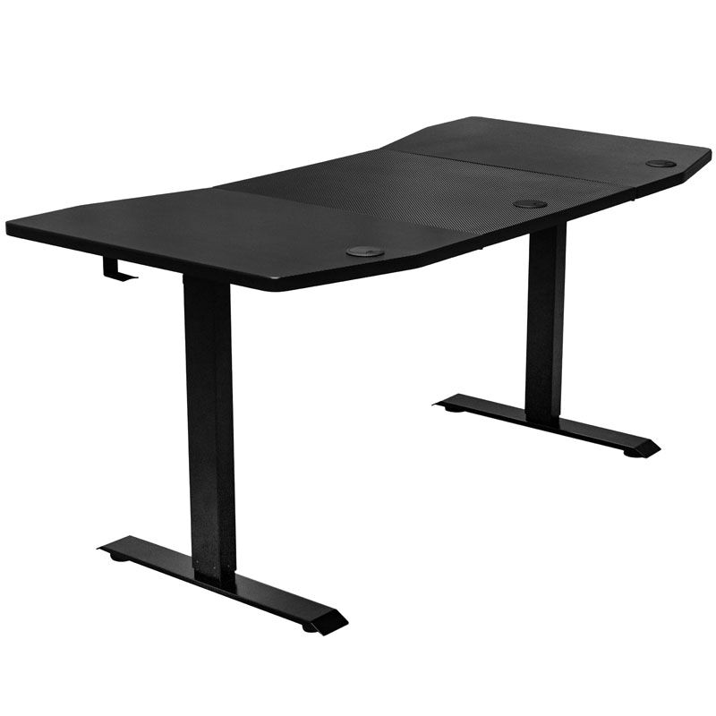 Escritorio gaming Nitro Concepts D16E NC-GP-DK-008, negro carbono, 1600x800, con altura ajustable eléctricamente
