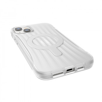 Funda Raptic Clutch MagSafe X-Doria para Apple iPhone 14 Plus / 15 Plus, transparente