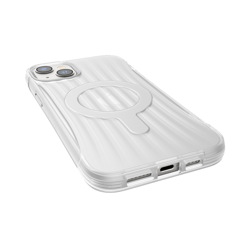 Funda Raptic Clutch MagSafe X-Doria para Apple iPhone 14 Plus / 15 Plus, transparente