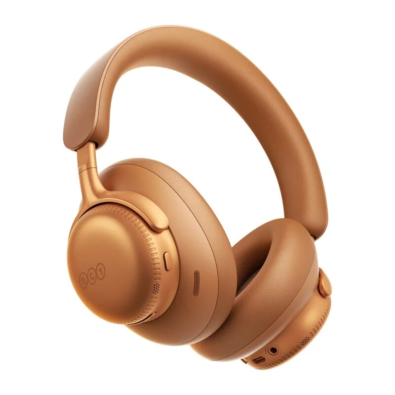 Auriculares inalámbricos de diadema QCY H6 Ultra, ANC adaptativo, Bluetooth 6.0, naranja