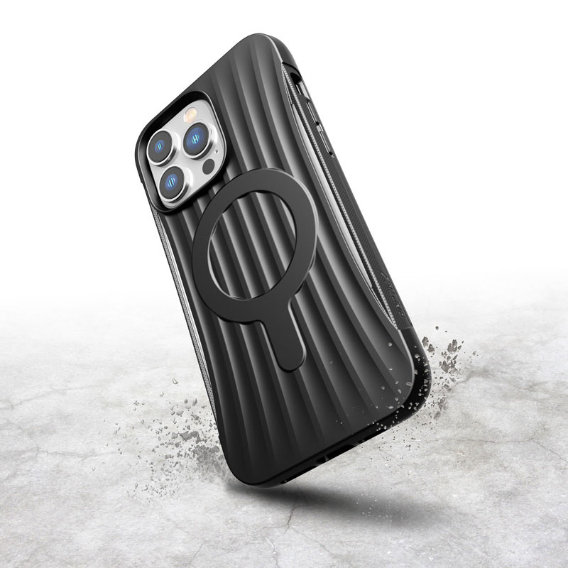 Funda Raptic Clutch MagSafe XDR224 X-Doria para Apple iPhone 14 Pro Max, negra