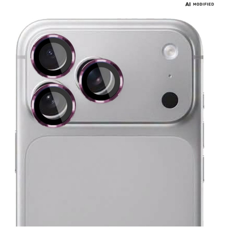 Protector de lentes para cámara 3MK Lens Protection Pro para Apple iPhone 18 Pro / 18 Pro Max, vidrio templado, granate
