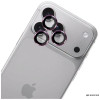 Protector de lentes para cámara 3MK Lens Protection Pro para Apple iPhone 18 Pro / 18 Pro Max, vidrio templado, granate